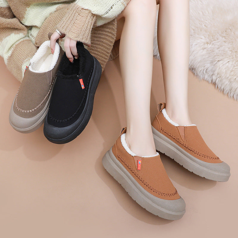 Damen Komfortable und warme Slip-On Hausschuhe mit kuscheligem Innenfutter R&B