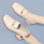 Damen Elegante und bequeme Absatzschuhe mit modischem Riemen R&B
