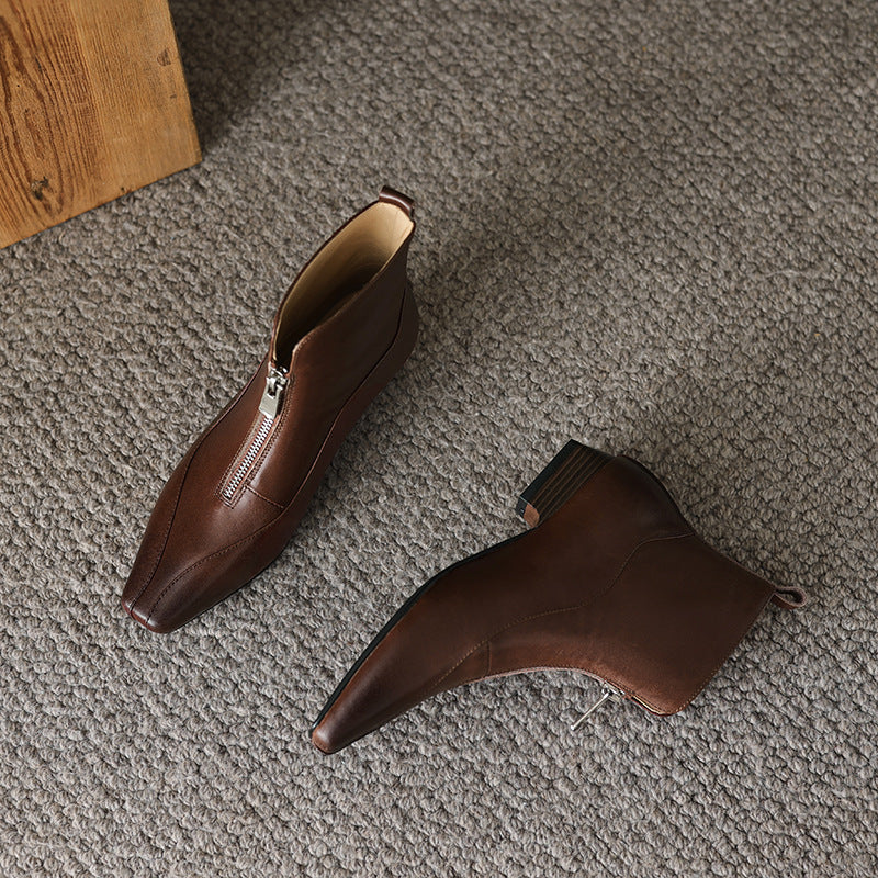 Damen Stiefeletten mit elegantem Reißverschluss und komfortablem Design R&B