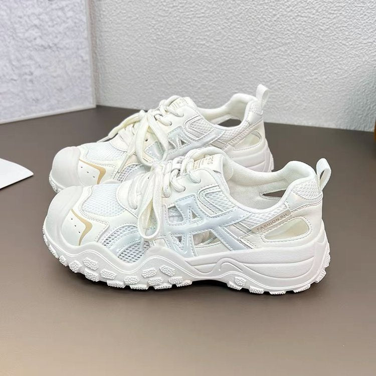 Damen sportive Lifestyle-Sneaker mit atmungsaktiver Mesh-Oberfläche und hochwertiger Dämpfungstechnologie R&B