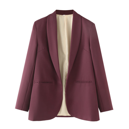 Damen eleganter Blazer mit modernem Schnitt und praktischen Taschen R&B
