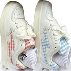Damen Sneakers mit karierter Applikation und bequemer Dämpfung R&B