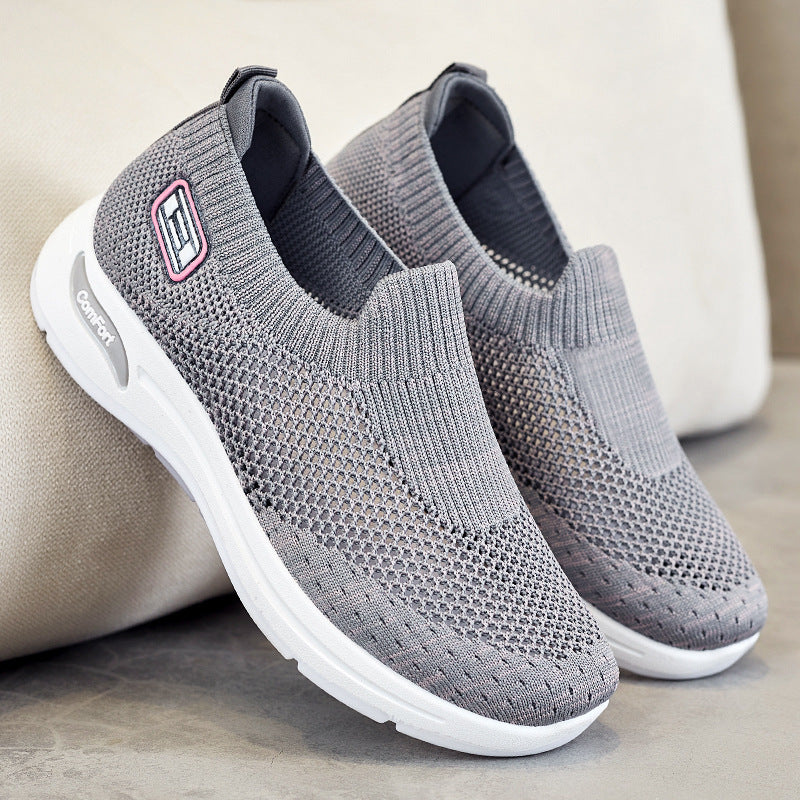 Damen Atmungsaktive Slip-On Sneakers mit weichem Stretch-Obermaterial R&B
