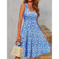 Damen Blumenmuster Sommerkleid R&B