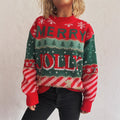 Damen Weihnachts-Pullover mit unverwechselbarem Motiv und gemütlichem Schnitt R&B