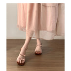 Damen elegante Mules mit dekorativen Schleifen und einzigartigem Absatzdesign R&B