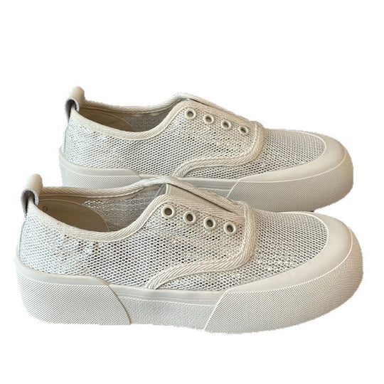 Damen Sportliche Sneakers mit atmungsaktivem Netzmaterial und modischem Plateau R&B