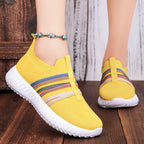 Damen Sportliche Slip-On Sneakers mit elastischem Obermaterial und rutschfester Sohle R&B