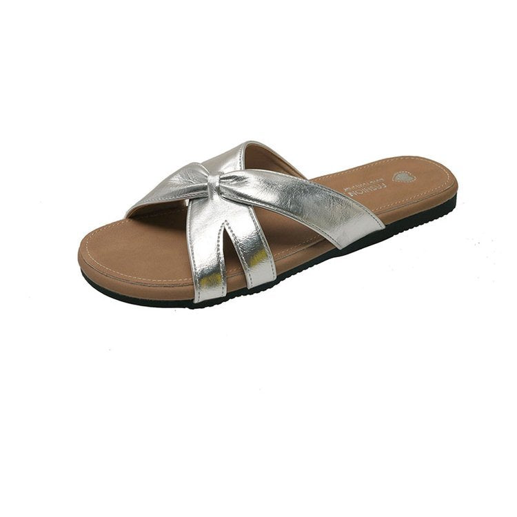 Damen modische Sandalen mit Pompons R&B
