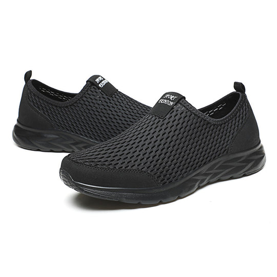 Damen Atmungsaktive Slip-On Sneakers mit innovativer Oberflächenstruktur R&B