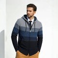 Herren Strickjacke mit Kapuze R&B