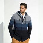 Herren Strickjacke mit Kapuze R&B