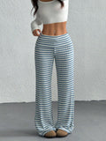 Damen elegante Karottenhosen mit Karo-Muster R&B