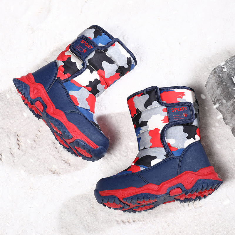 Damen warme und gefütterte Winterstiefel R&B
