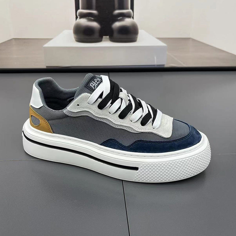 Damen Modische Sneakers mit hoher Plateausohle und atmungsaktiver Struktur