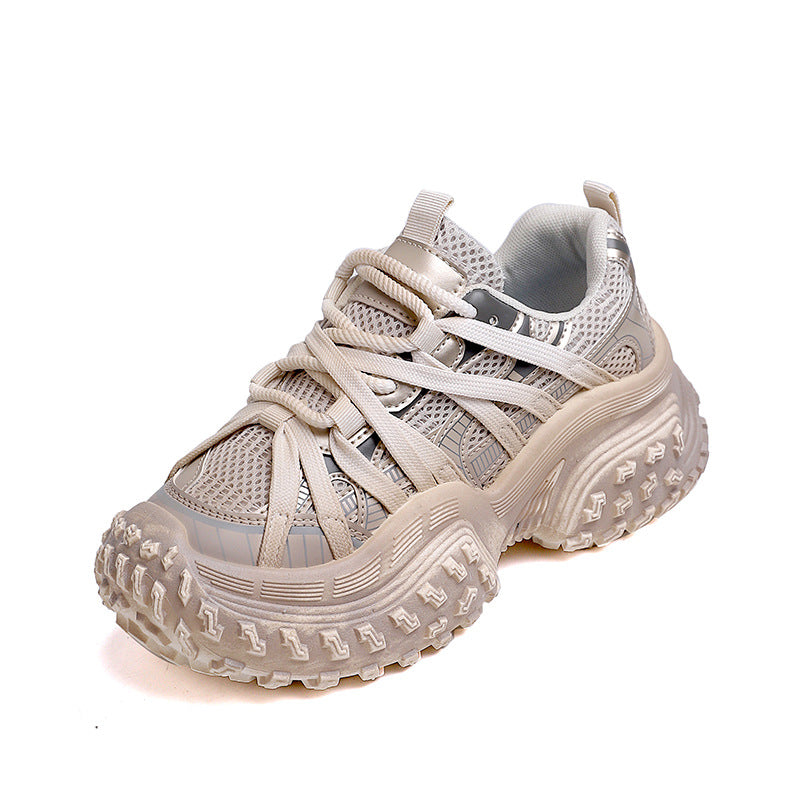 Damen Chunky Sneakers mit rutschfester Sohle und atmungsaktivem Obermaterial R&B