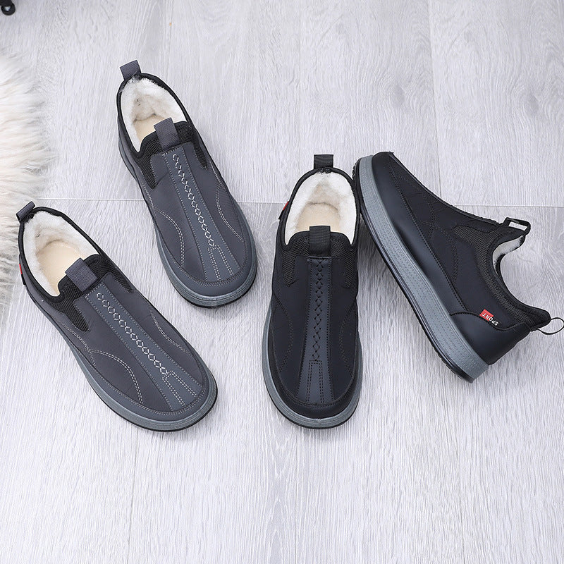 Damen Komfortable und warme Slip-On Freizeitschuhe mit Innenfutter R&B