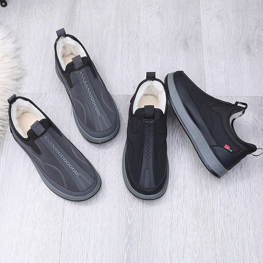 Damen Komfortable und warme Slip-On Freizeitschuhe mit Innenfutter R&B