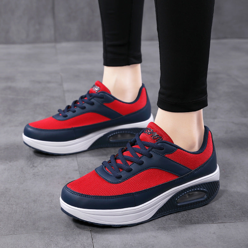 Damen Atmungsaktive Fitness-Sneaker mit dämpfendem Luftkissen