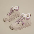 Damen High-Top Sneakers mit kuscheligem Innenfutter und stark profilierten Sohlen R&B