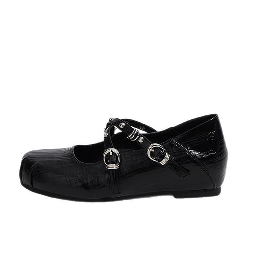 Damen Ballerinas mit modischem Riemchen-Design und hochwertiger Lederverarbeitung R&B