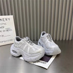 Damen Sportliche Chunky Sneakers mit atmungsaktiven Mesh-Einsätzen