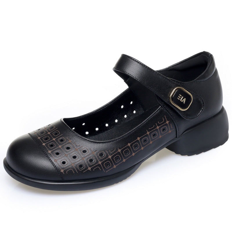 Damen Mary Jane Schuhe mit verstellbarem Riemen und atmungsaktivem Innenfutter R&B