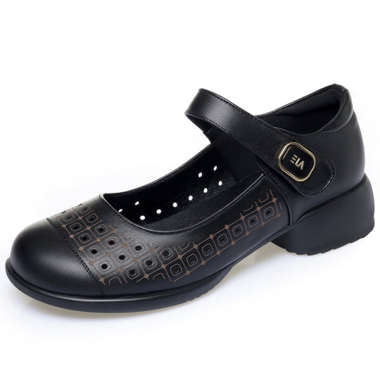 Damen Mary Jane Schuhe mit verstellbarem Riemen und atmungsaktivem Innenfutter R&B