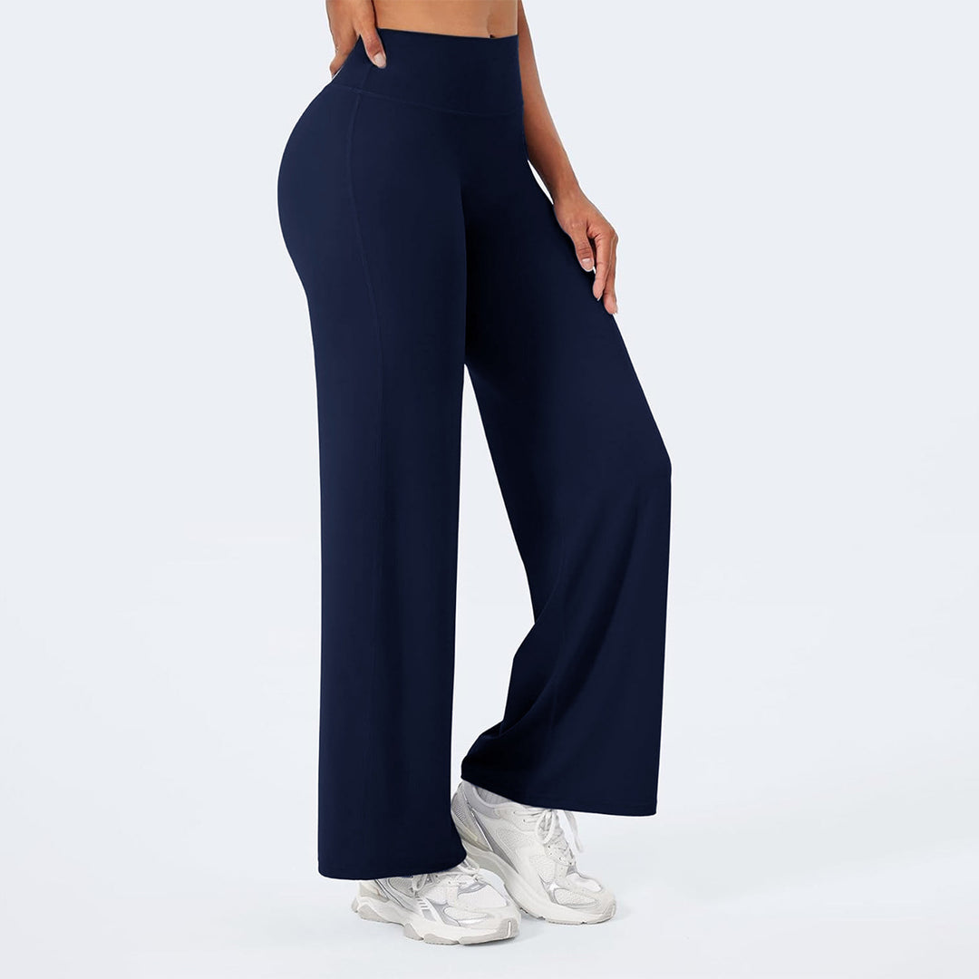 Damen Hochgeschnittene weite Sporthose R&B