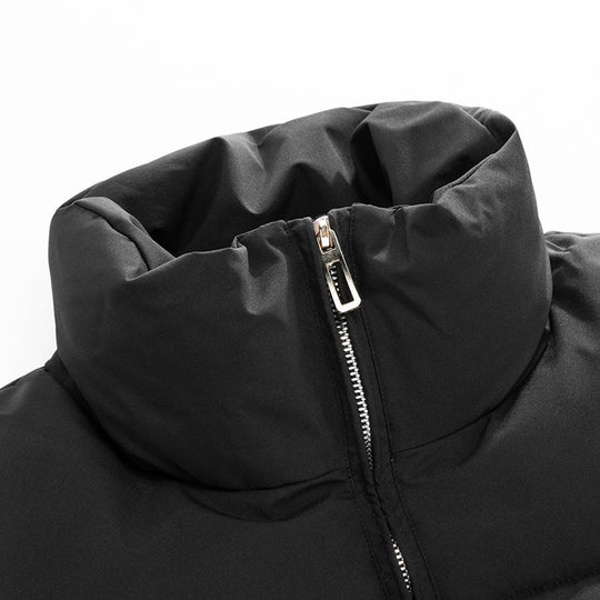 Damen modische Steppjacke mit hohem Kragen und praktischen Taschen R&B