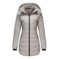R&B | Pufferjacke - Gefüttert - Abnehmbare Kapuze - Gerippte Bündchen - Mittellange Passform
