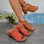 Damen Trendige Sandaletten mit geschlossener Zehenpartie und elegantem Riemendesign R&B