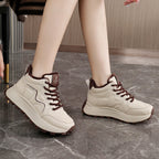 Damen hochgeschnittene Sneakers mit warmem Innenfutter und rutschfester Sohle R&B