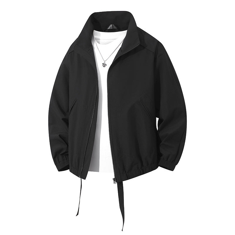 Herren leichte Freizeitjacke mit elastischen Bündchen und praktischen Taschen