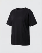 Elegantes Damen Seiden-T-Shirt Kurzarm Elastisch Rundhals Sommer Oberteil Weiß