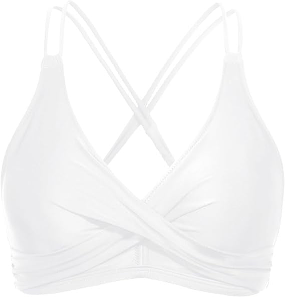 Damen Sportliches Bikinioberteil mit raffiniertem Wickeldesign R&B