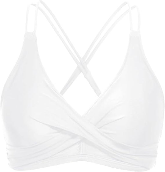Damen Sportliches Bikinioberteil mit raffiniertem Wickeldesign R&B