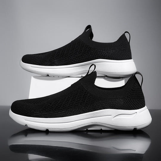 Damen Atmungsaktive Strick-Sneaker mit elastischem Schaft und rutschfester Sohle R&B