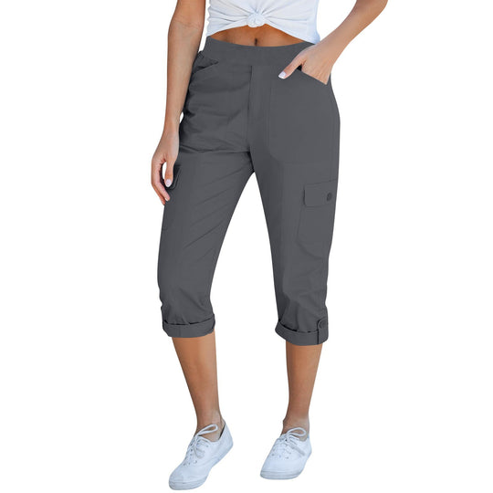 Damen Cargo-Hosen mit elastischem Bund und praktischen Taschen R&B
