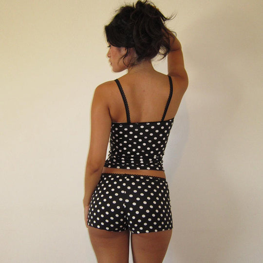 Damen Bikiniset mit punktiertem Design und verstellbaren Trägern R&B