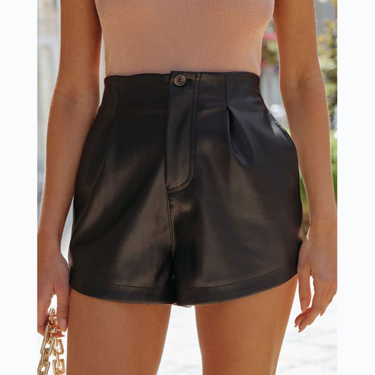Damen Modische High-Waist-Shorts mit eleganter Färbetechnik und praktischen Taschen R&B