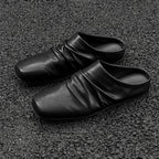 Damen elegante Slipper aus hochwertigem Leder R&B