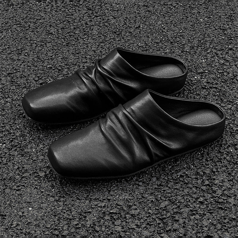 Damen elegante Slipper aus hochwertigem Leder R&B