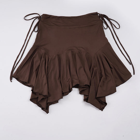 Damen Schwimmrock mit modischem Volant und verstellbarem Taillenband R&B