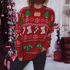 Damen Weihnachts-Pullover mit festlichem Weihnachtsdesign R&B