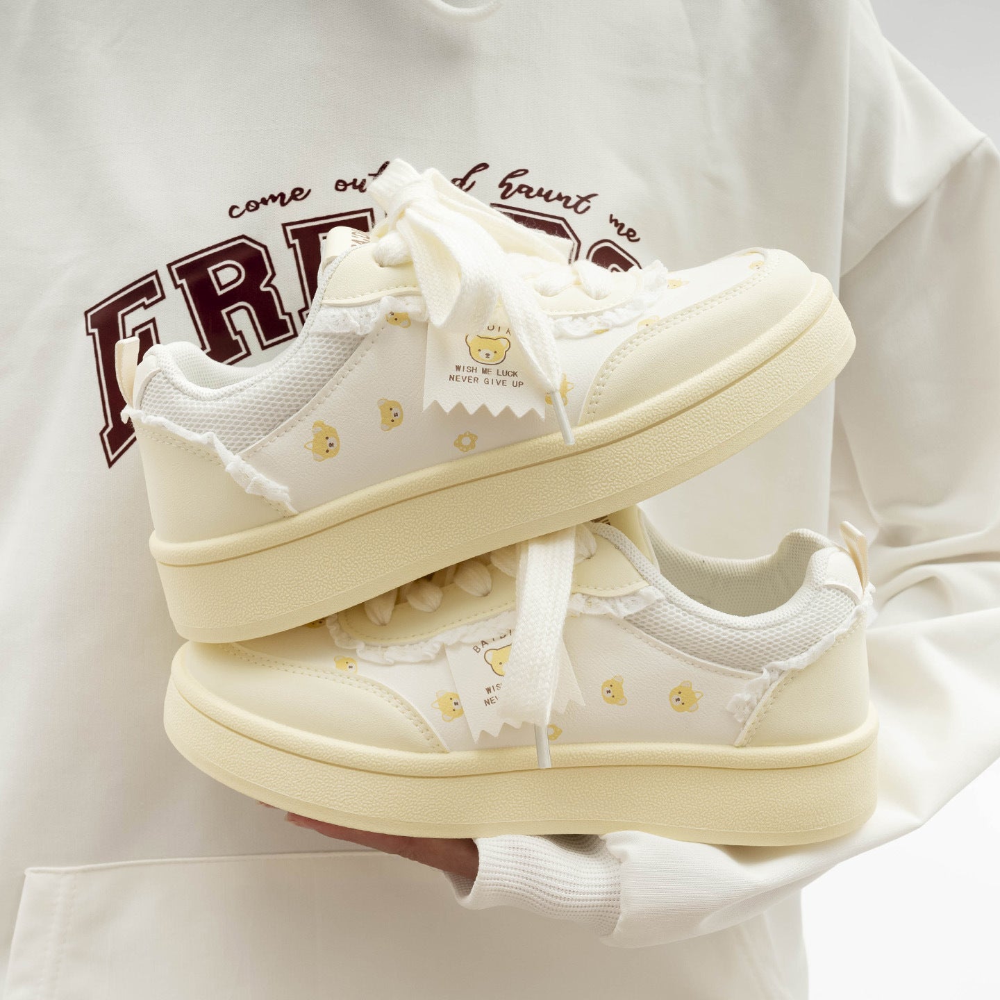 Damen Sneakers mit fröhlichem Tiermotiv und bequemem Innenfutter