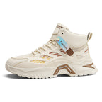 Damen Modische High-Top Sneakers mit atmungsaktiver Mesh-Oberfläche und rutschfester Sohle R&B