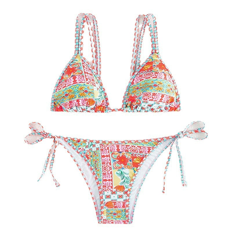 Damen Triangel-Bikini mit multifunktionalem Regulierungsdesign