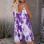 Damen Sommerlicher Jumpsuit mit verstellbaren Trägern und praktischen Taschen R&B