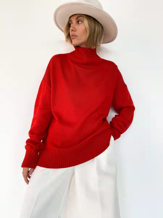 Damen modischer Rollkragenpullover R&B
